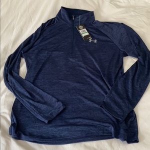 Mens Under Armour Blue Half Zip